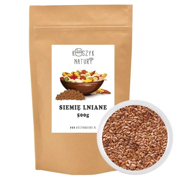 Siemię Lniane brązowe 500g