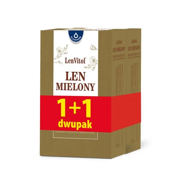 Len mielony 200g+200g